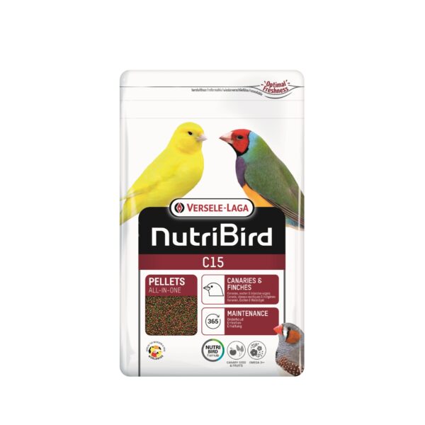 Versele Laga Nutri Bird Canaries, Tropical and European Finches C15 Pellets All In One (1kg)