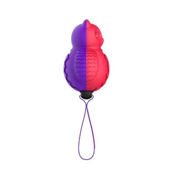 Gigwi Owl 'Push To Mute' solid Red & Purple