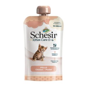 Schesir Kitten Pouch cream Chicken 0-6 (150g)