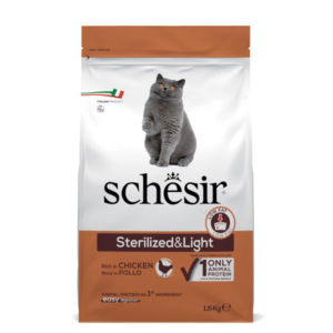 Schesir Cat Sterilized & Light Rice in Chicken (1.5kg)
