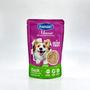 Faenbei Dog Pouch Mousse With Duck & Duck Liver & Sweet Potato 130g