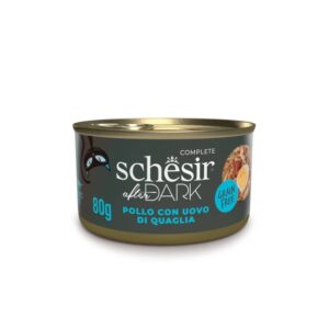 Schesir After Dark Wholefood Cat Can Chicken with Quail Egg (80g)