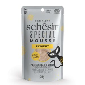 Schesir Special Cat Pouch Mousse Chicken With Duck Liver&Egg (70g)