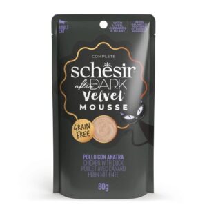 Schesir After Dark Velvet Mousse Cat Pouch Chicken With Duck (80g)