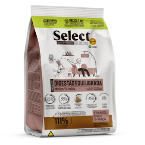 Select By Monello Balanced Digestion Medium & Large Breed Adult Dog Dry Food Chicken, Egg & Apple