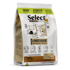 Select By Monello Longevity Mini & Small Breed Senior 7+ Dog Dry Food Turkey, Pea & Blueberr