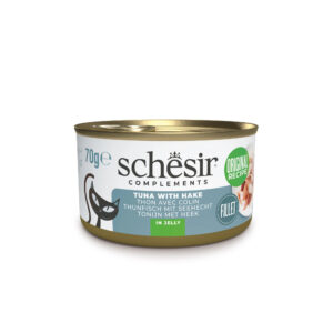 Schesir Complements Wet Cat Tuna with hake in Jelly Can 12x70g