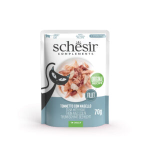 Schesir Complements Pouch Cat Tuna with hake in Jelly  (70g)