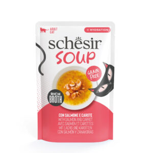 Schesir Soup Cat Pouch Salmon & carrots (40g)