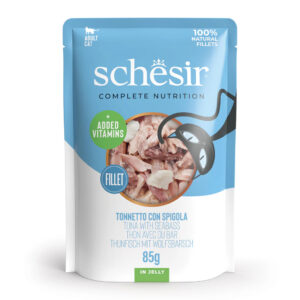 Schesir Cat Pouch Tuna Seabass In Jelly (85g)