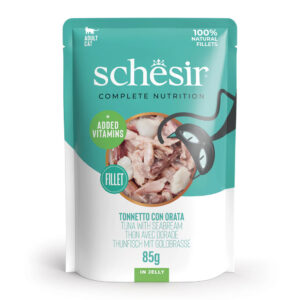 Schesir Cat Pouch Tuna Seabream In Jelly 85g