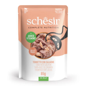 Schesir Cat Pouch Tuna With Salmon In Jelly (85g)