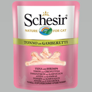 Schesir Cat Pouch TONNO GAMBERETTI 70G