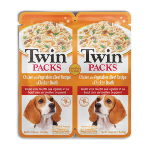 Inaba Dog Twin Packs Chicken with Vegetables & Beef (80g)