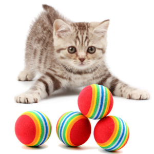 Nunbell Cat Toy Tennis Ball Mix Color