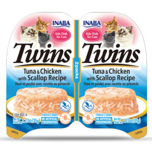Inaba Cat Twins Tuna & Chicken With Scallop Recipe (35g)
