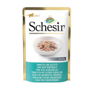 Schesir Cat Pouch Tuna Whitebaits (85g)