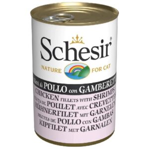 Schesir Cat Can POLLO GAMBERETTI 140G