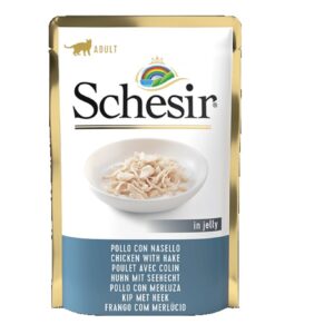 Schesir Cat Pouch CHICKEN&HAKE 85G