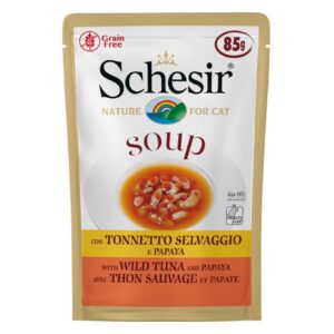 Schesir Cat Pouch Soup TONNETTO PAPAYA 85G