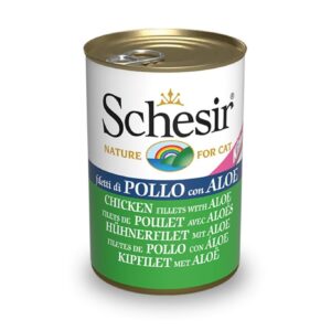 Schesir Kitten Can POLLO ALOE 140G