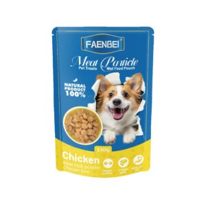 Faenbei Dog Pouch Meat Particle With Chicken & Goat Milk & Liver (130g)