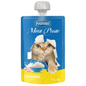 Faenbei Meat Paste Cat Pouch With Chicken & Goat Milk (90g*12pcs)