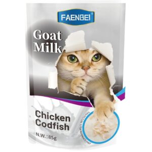 Faenbei Goat Milk Cat Pouch With Chicken & Cod Fish (85g*12pcs)
