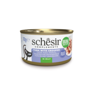 Schesir Complements Cat Can Tuna with grouper in Jelly (70g)