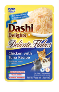 Inaba Dashi Delights Delicate Flakes Chicken With Tuna (40g)