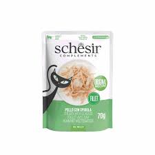 Schesir Complements Cat Pouch Chicken with seabass in Jelly70g