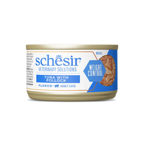 Schesir Cat Can Weight Control Tuna With Polllock (80g)